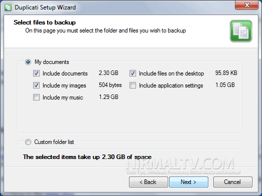 Select files