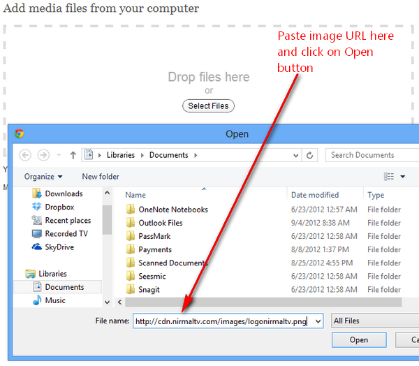 Select image