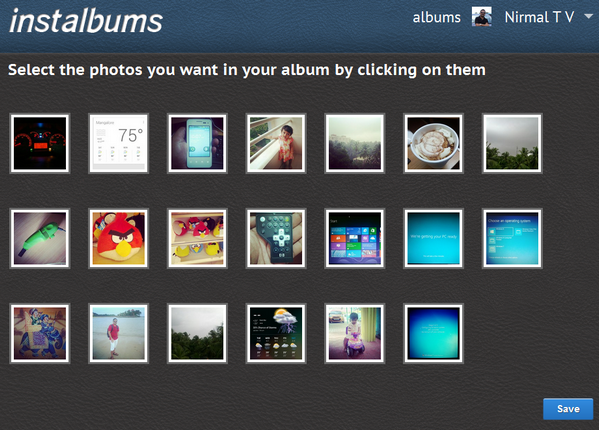 Select photos