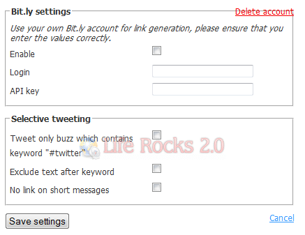 Selective Tweeting