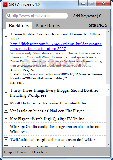 Seo Analyzer
