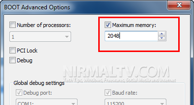 Set Max memory