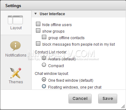 Settings IM 