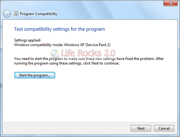 Settings applied