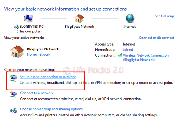 Set up New Connection[3]