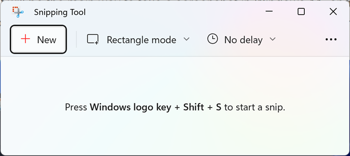 Snipping Tool in Windows 11