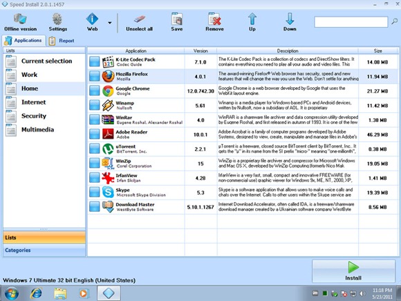 Speed install
