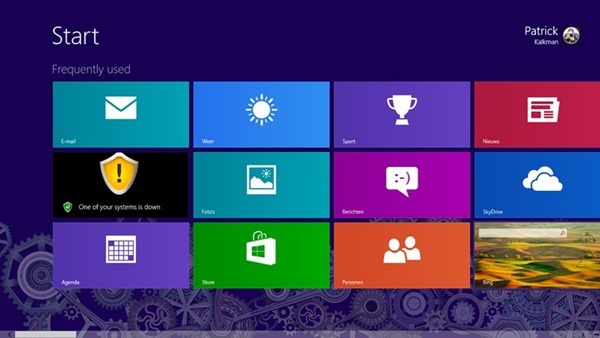 Start screen