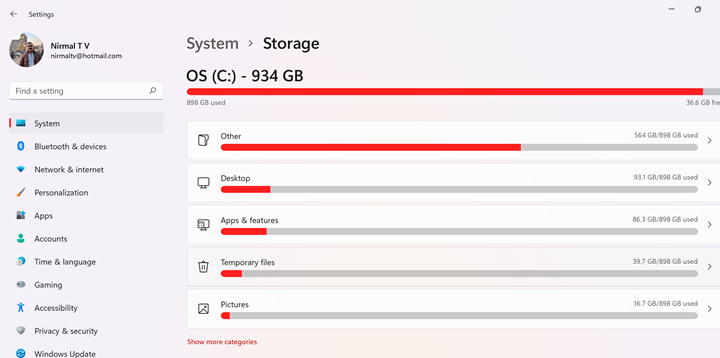 Clean Temporary Files in Windows 11