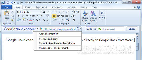 Sync Documents