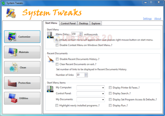 System Tweaks