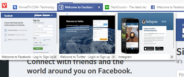 Tab group