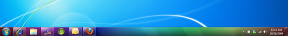 Taskbar texturized