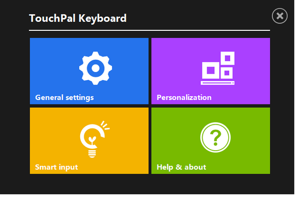 Touchpal settings