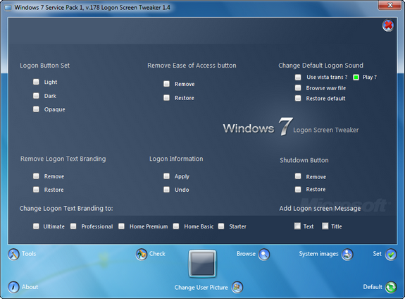 Tweaks for Logon Screen
