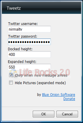 Twitter Gadget- tweetz