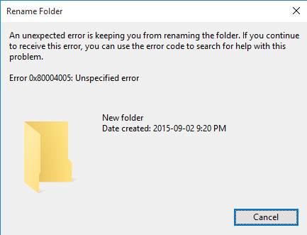 Unable to Rename Folders on Windows 11