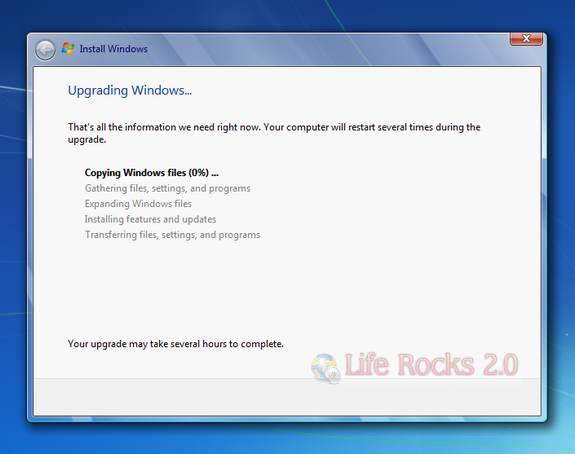 Upgrading Windows