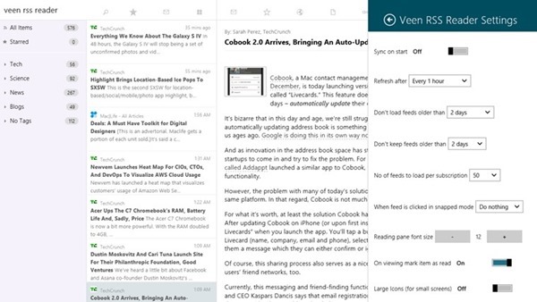 Veen RSS Reader1