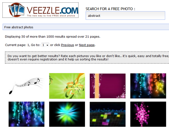 Veezzle search