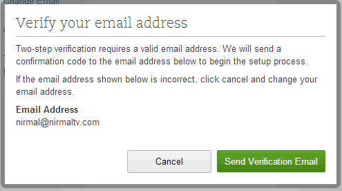 Verify email