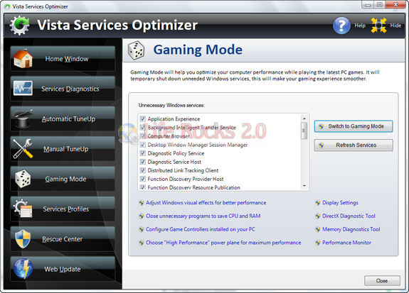 Vista Services Optimizer