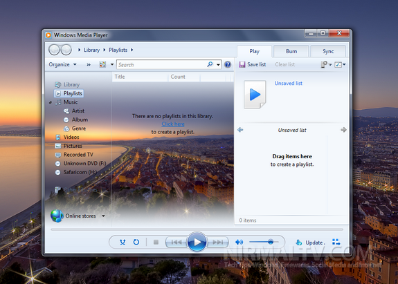 WMP background changer
