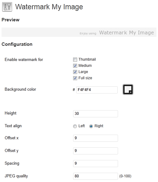 Watermark my Image