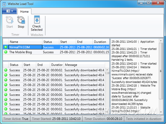Website Load tool