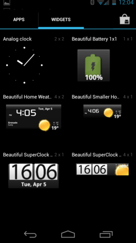 Widgets