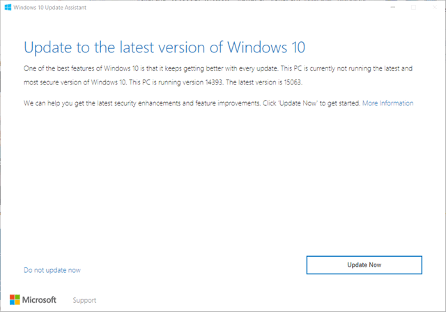 Windows 10 Upgrade Assistant
