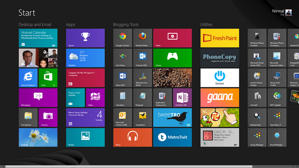 Windows 8 start