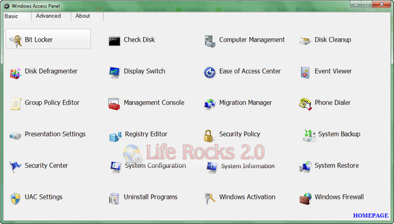 Windows Access Panel