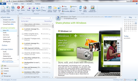 Windows Live mail