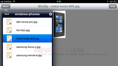 Winzip for iPad