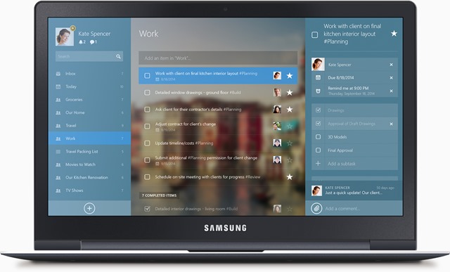 Wunderlist for Windows 8.1