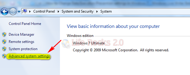 advanced system settings
