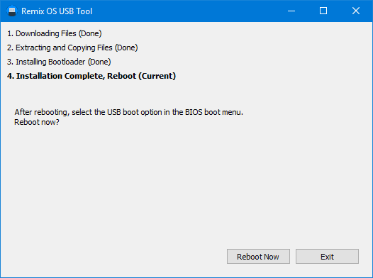 booting menu
