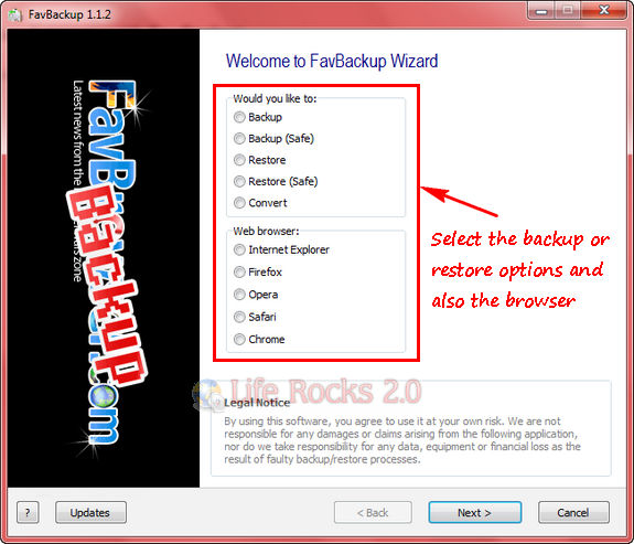 browser backup