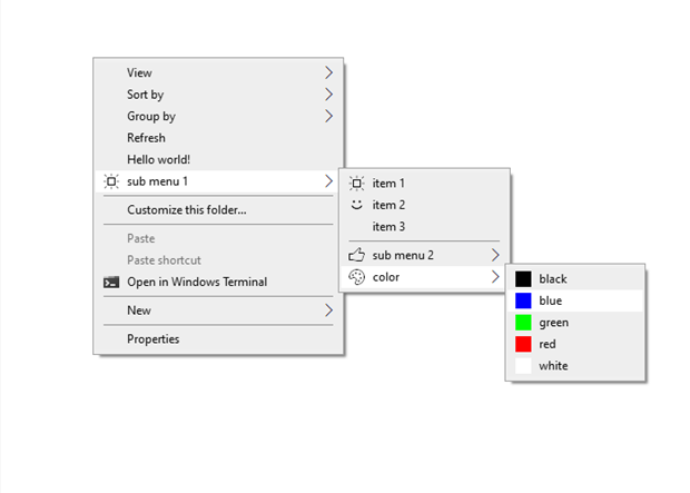 Customize the Context Menu in Windows 10