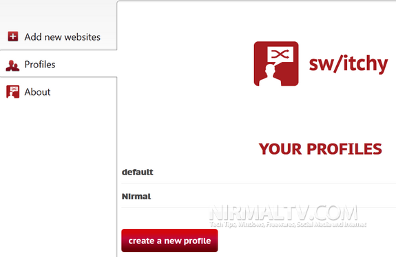 create new profiles