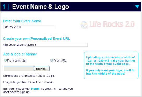 create event