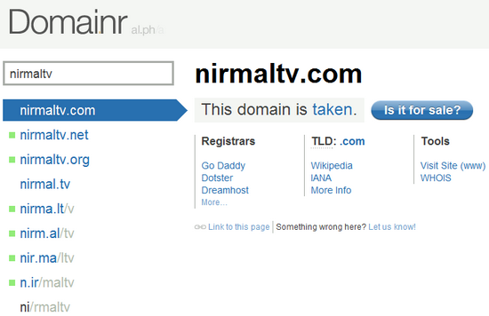 domainr