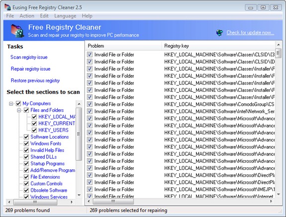 eusing-free-registry-cleaner