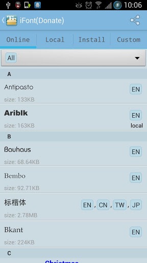 iFont