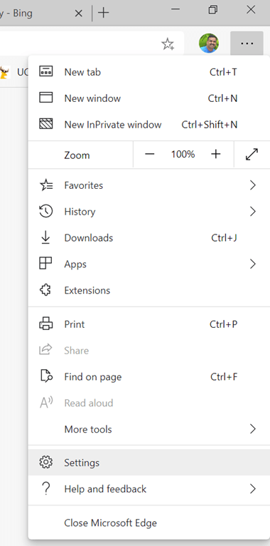 Dark Theme on Microsoft Edge Browser