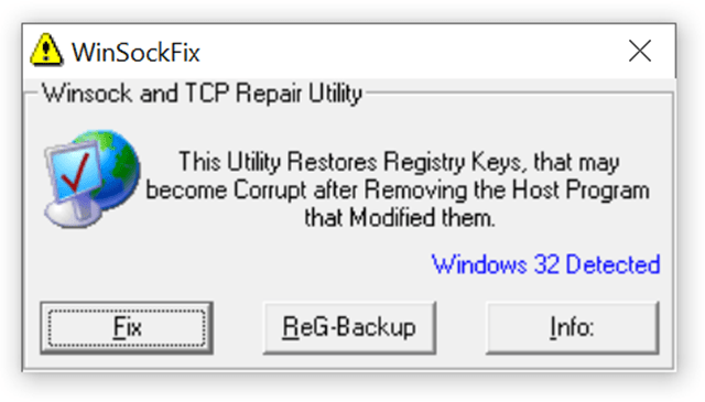 image Repair Winsock