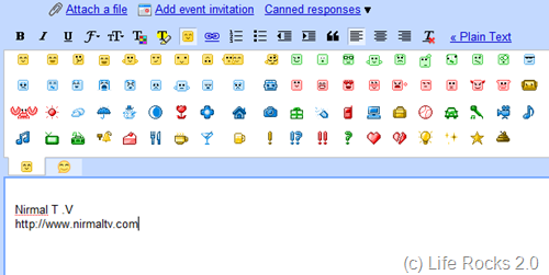 Gmail Smileys