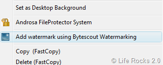 Right click menu