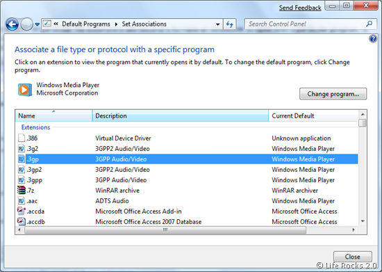 Change default Program